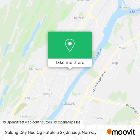 Salong City Hud Og Fotpleie Skjønhaug map