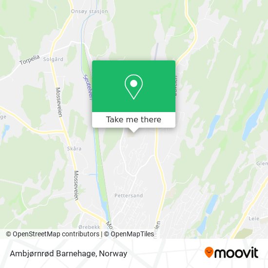 Ambjørnrød Barnehage map