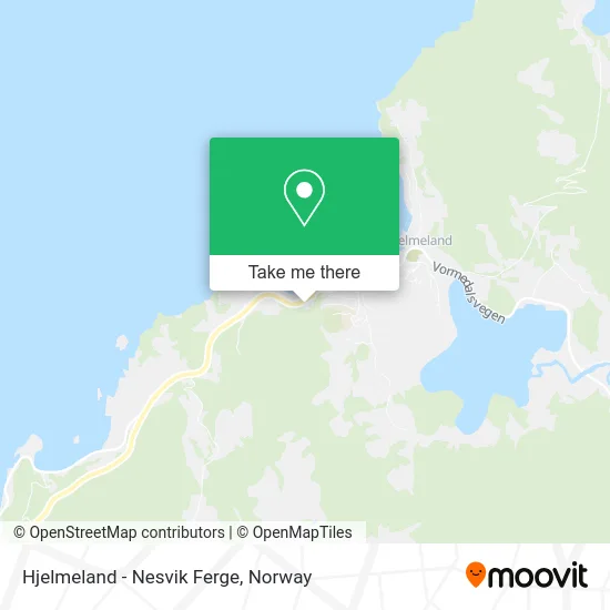 Hjelmeland - Nesvik Ferge map
