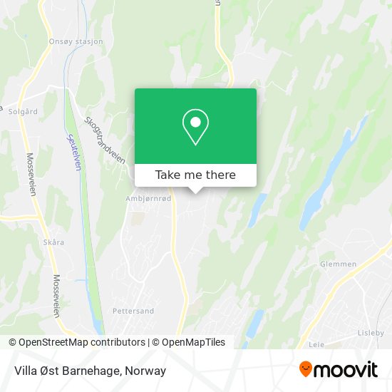 Villa Øst Barnehage map