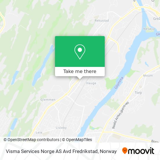 Visma Services Norge AS Avd Fredrikstad map