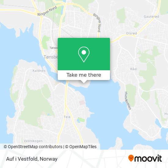 Auf i Vestfold map