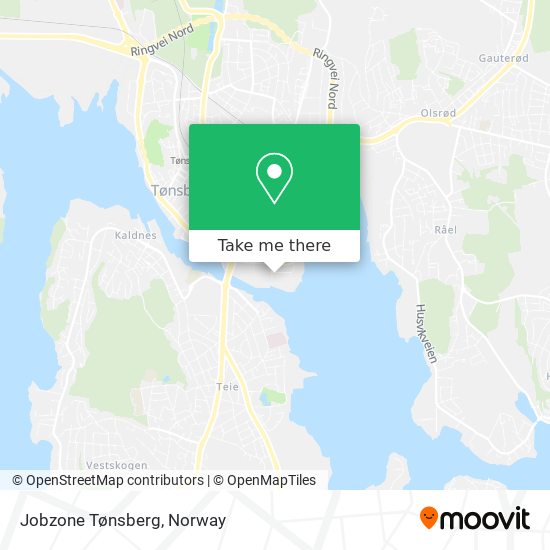 Jobzone Tønsberg map