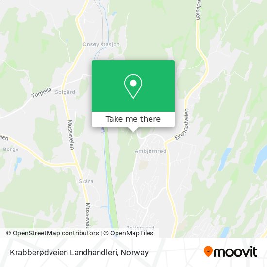 Krabberødveien Landhandleri map