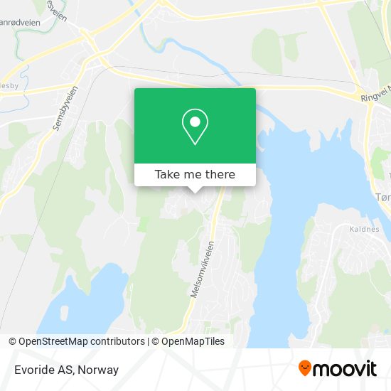 Evoride AS map