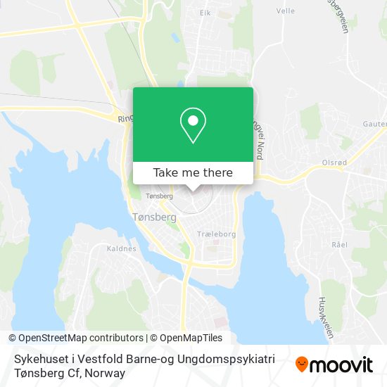 Sykehuset i Vestfold Barne-og Ungdomspsykiatri Tønsberg Cf map