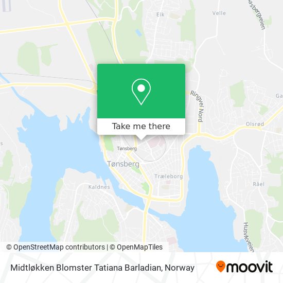 Midtløkken Blomster Tatiana Barladian map