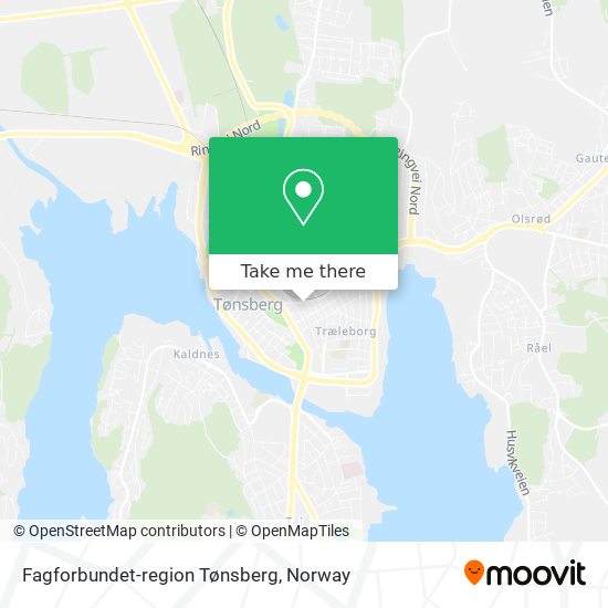 Fagforbundet-region Tønsberg map