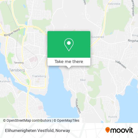 Elihumenigheten Vestfold map