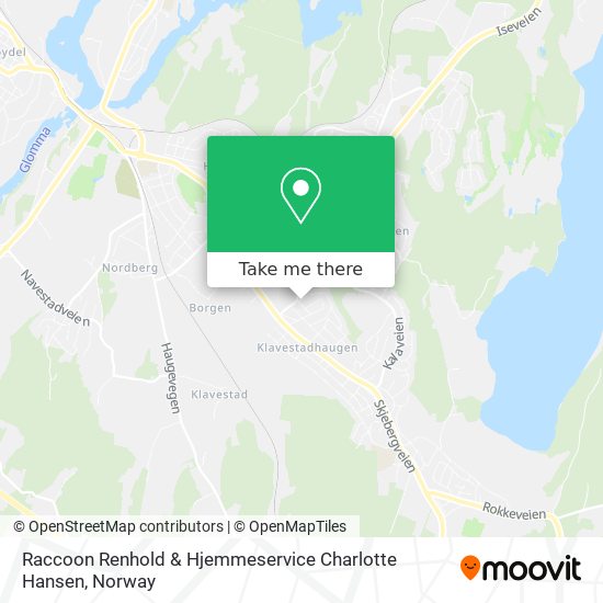 Raccoon Renhold & Hjemmeservice Charlotte Hansen map