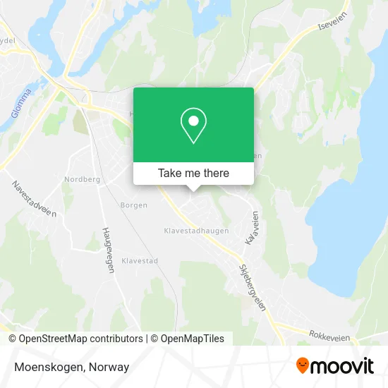 Moenskogen map