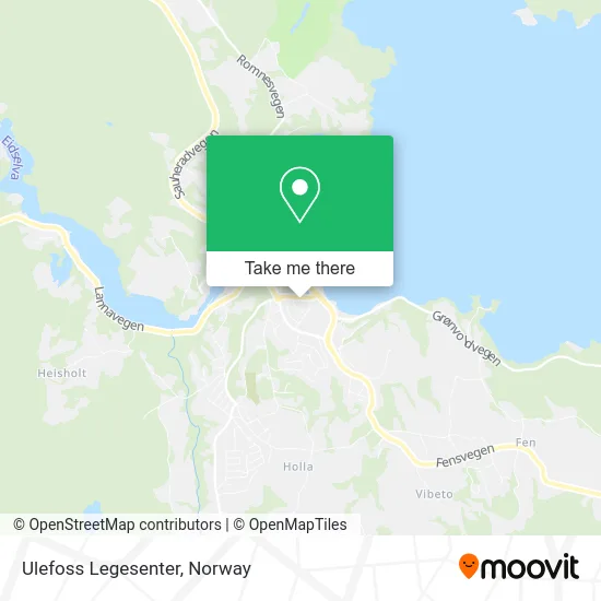 Ulefoss Legesenter map