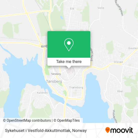 Sykehuset i Vestfold-Akkuttmottak map