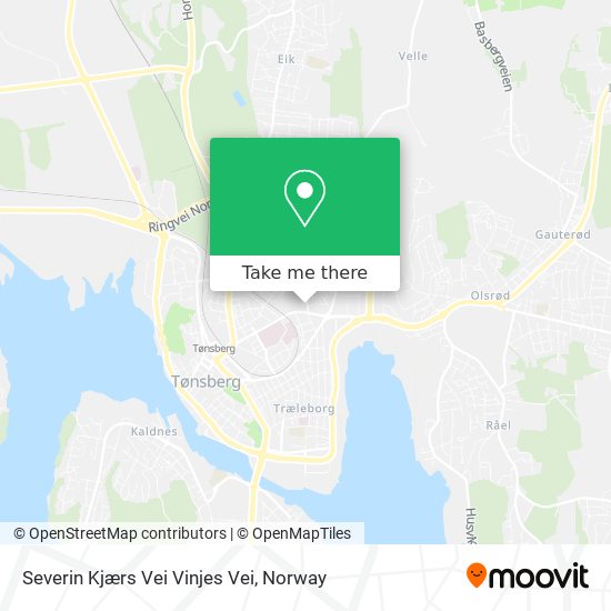 Severin Kjærs Vei Vinjes Vei map
