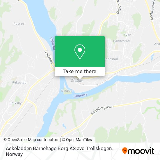 Askeladden Barnehage Borg AS avd Trollskogen map