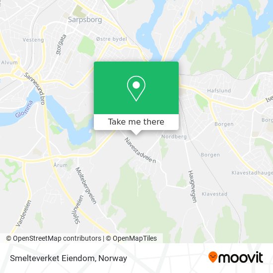 Smelteverket Eiendom map