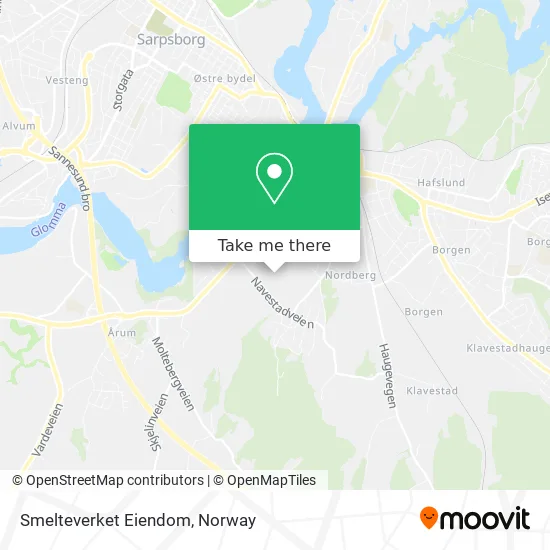 Smelteverket Eiendom map