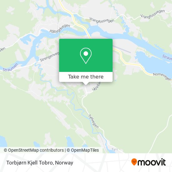 Torbjørn Kjell Tobro map