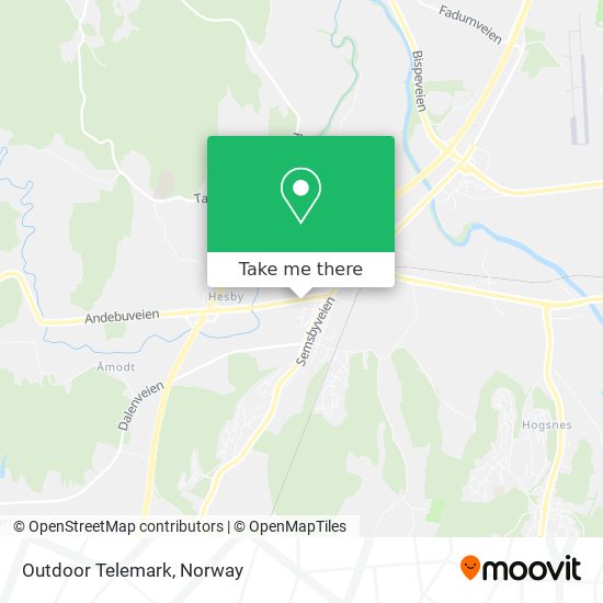 Outdoor Telemark map