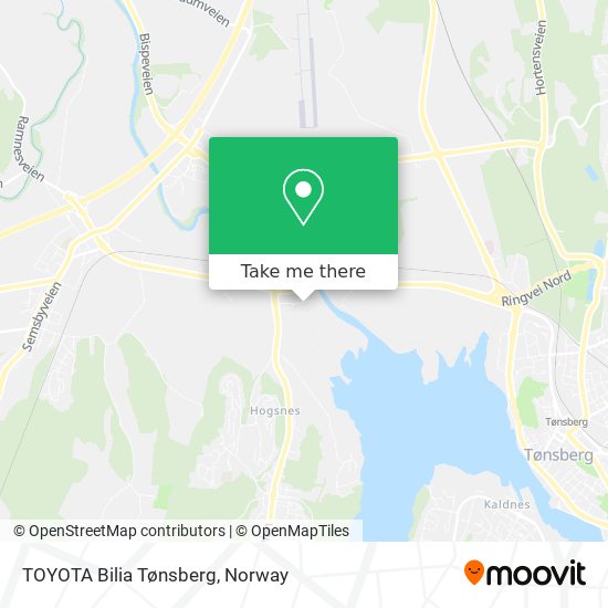 TOYOTA Bilia Tønsberg map