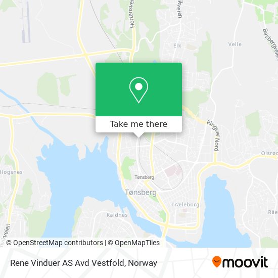Rene Vinduer AS Avd Vestfold map