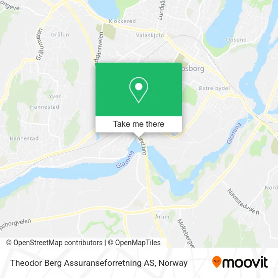 Theodor Berg Assuranseforretning AS map