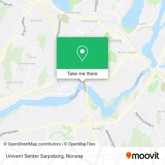 Univern Senter Sarpsborg map