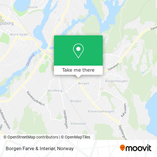 Borgen Farve & Interiør map