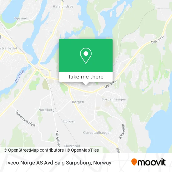 Iveco Norge AS Avd Salg Sarpsborg map