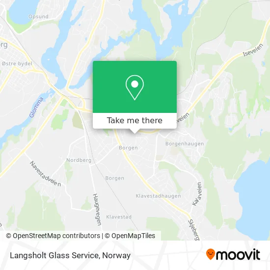 Langsholt Glass Service map
