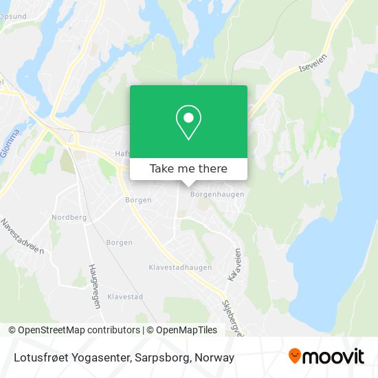 Lotusfrøet Yogasenter, Sarpsborg map