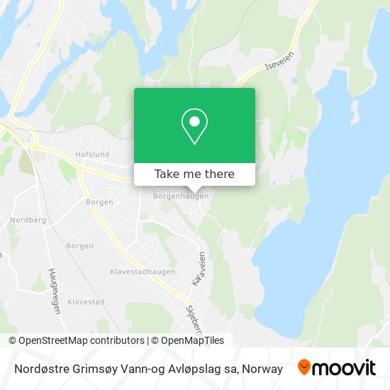 Nordøstre Grimsøy Vann-og Avløpslag sa map