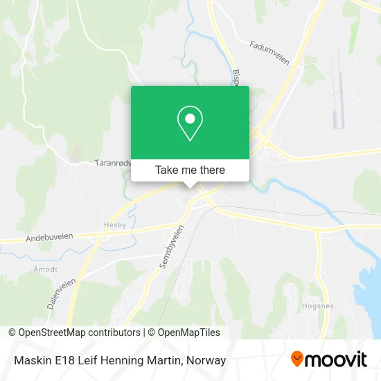 Maskin E18 Leif Henning Martin map