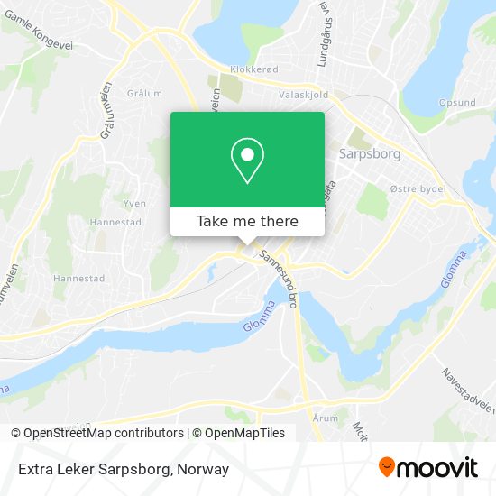 Extra Leker Sarpsborg map