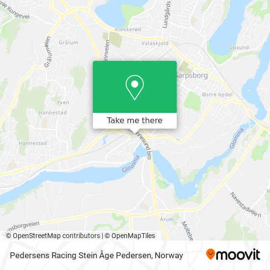 Pedersens Racing Stein Åge Pedersen map