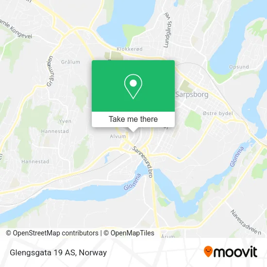 Glengsgata 19 AS map