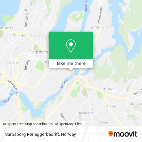 Sarpsborg Rørleggerbedrift map