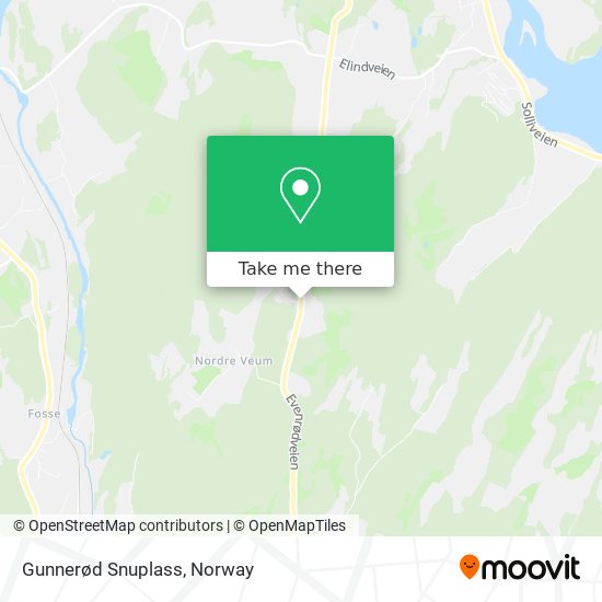 Gunnerød Snuplass map