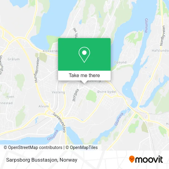 Sarpsborg Busstasjon map