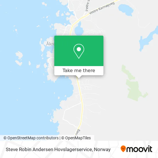 Steve Robin Andersen Hovslagerservice map