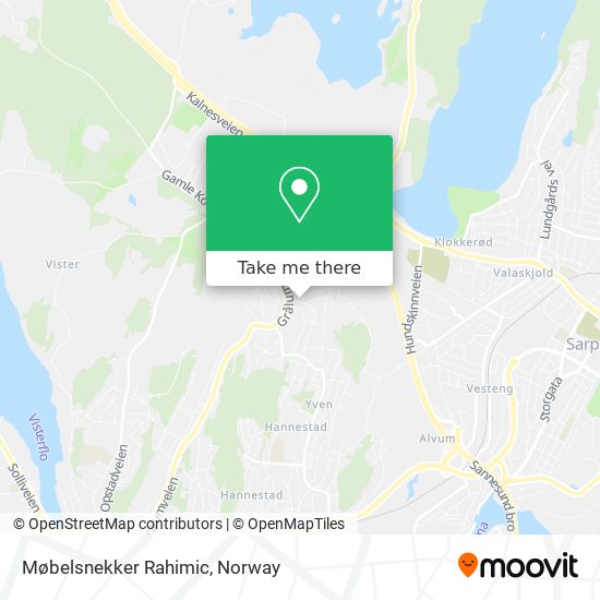Møbelsnekker Rahimic map