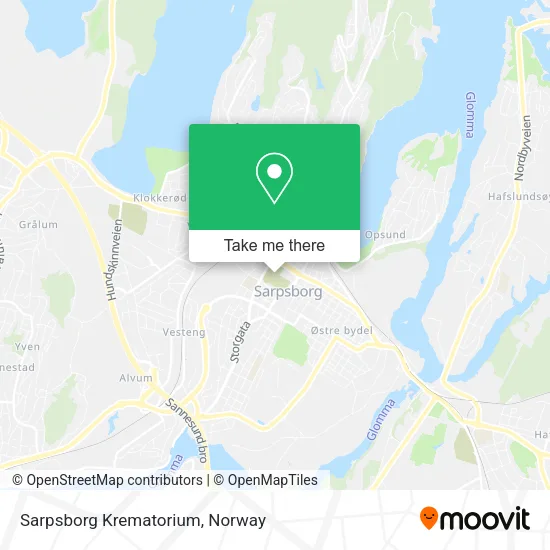 Sarpsborg Krematorium map