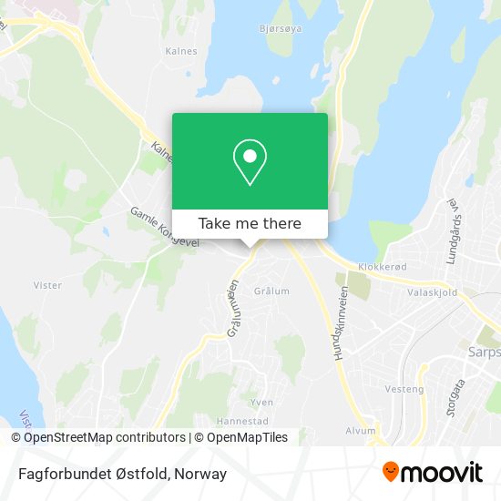 Fagforbundet Østfold map