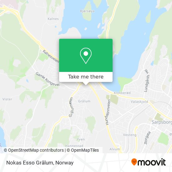 Nokas Esso Grålum map