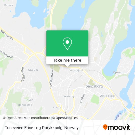 Tuneveien Frisør og Parykksalg map