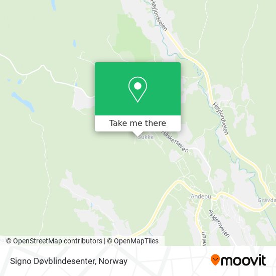 Signo Døvblindesenter map