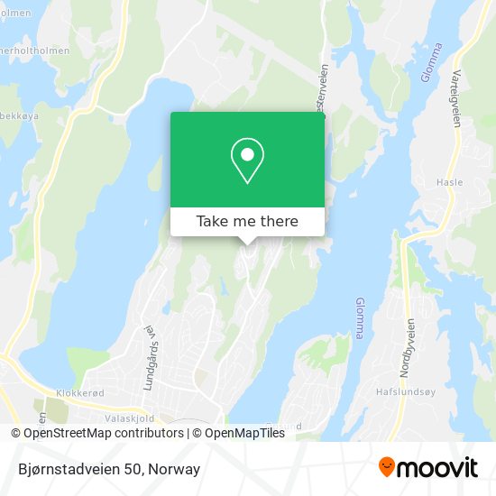 Bjørnstadveien 50 map