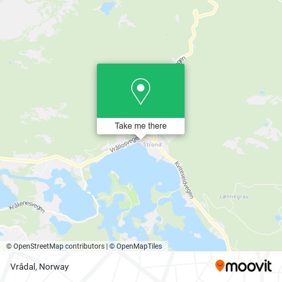 Vrådal map