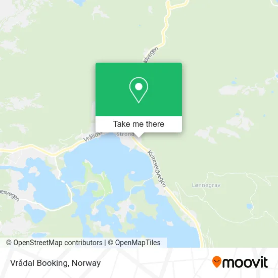 Vrådal Booking map