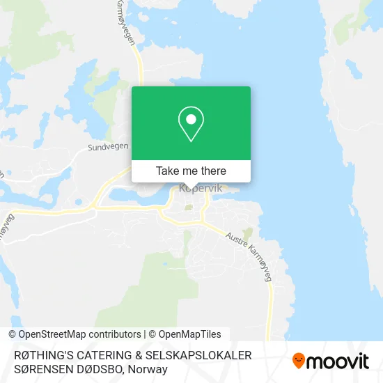 RØTHING'S CATERING & SELSKAPSLOKALER SØRENSEN DØDSBO map